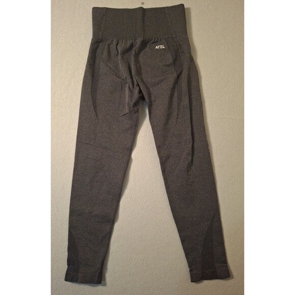 AYBL #BEAYBL (Women's Medium) High Waist Gray Solid Textured Leggings CrossFit - Picture 1 of 6